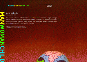manwomanchild website v.5 (screenshot)