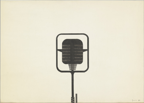 "Microphone" - Alighiero e Boetti (Italian, 1940-1994)